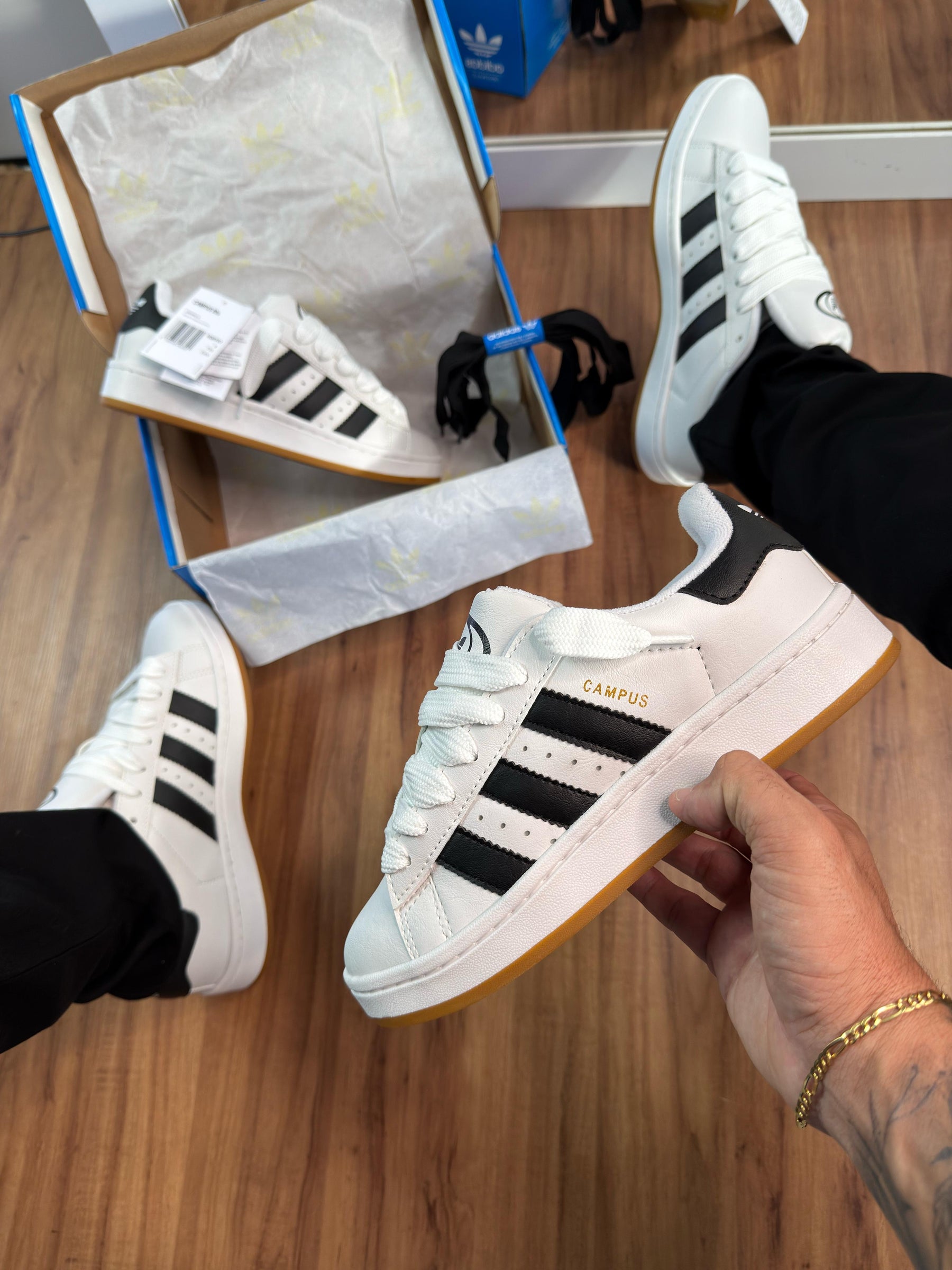 Adidas Campus Couro - Branco