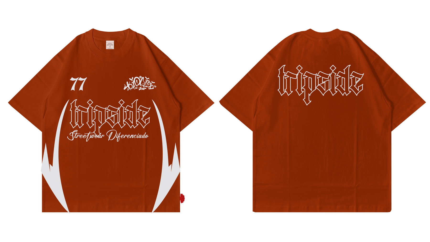 Camiseta Over Trip Side GG (Algodão pesado)