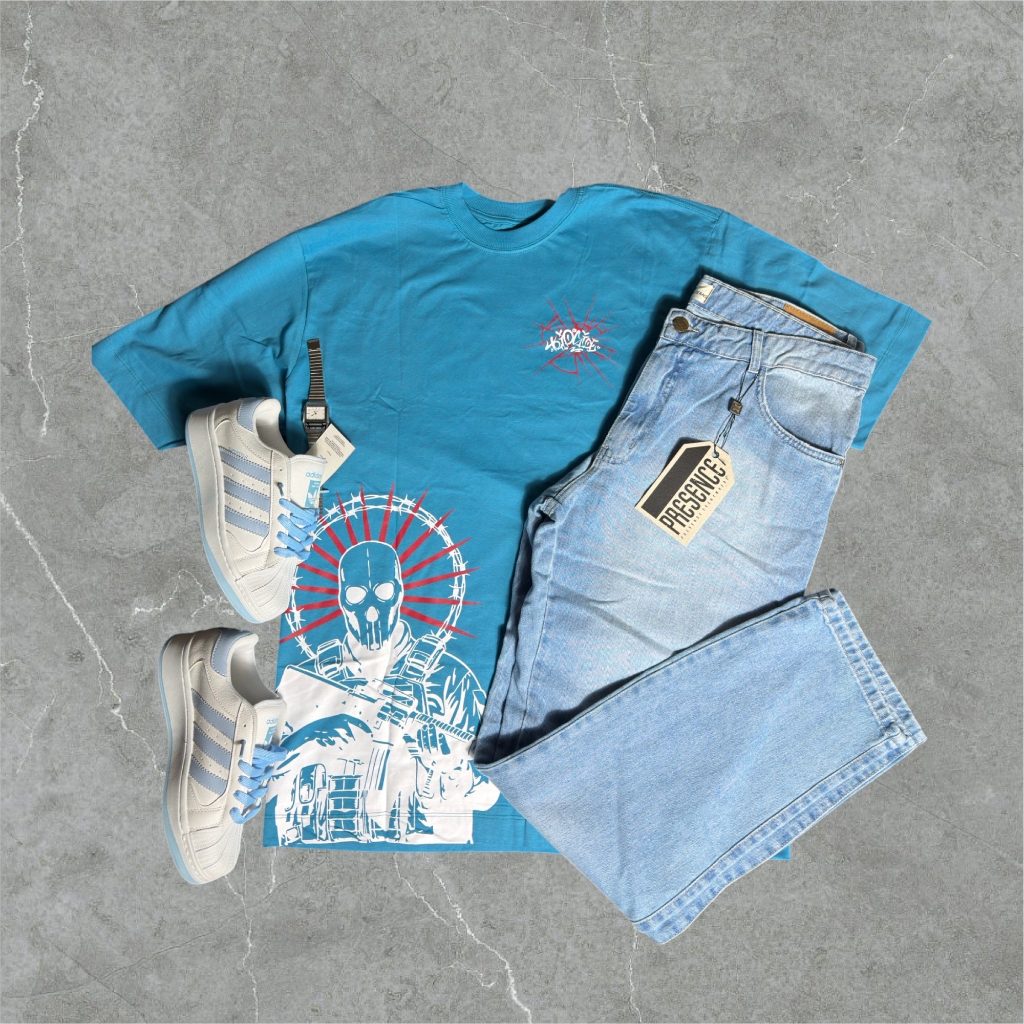Camiseta Over Trip Side GG (Silk)