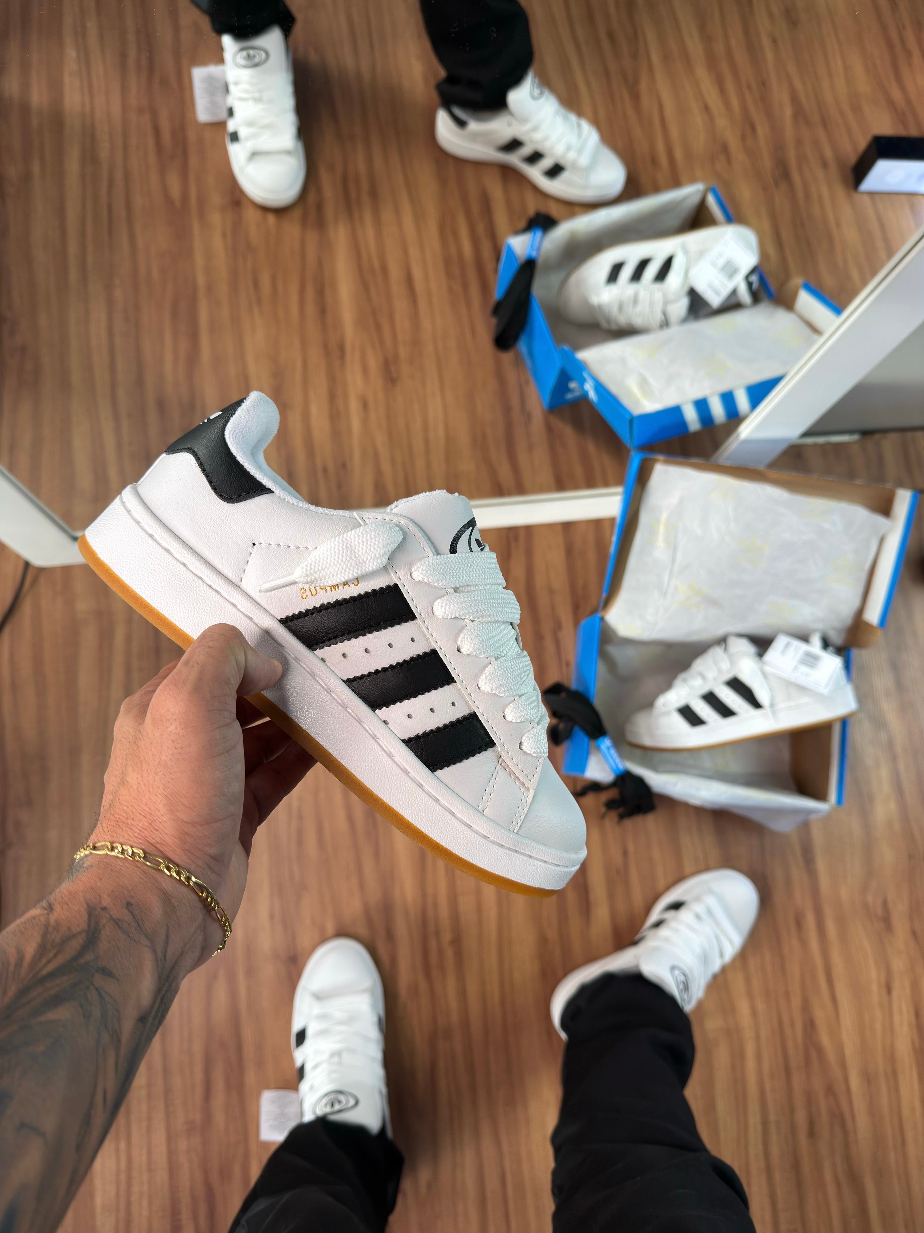 Adidas Campus Couro - Branco