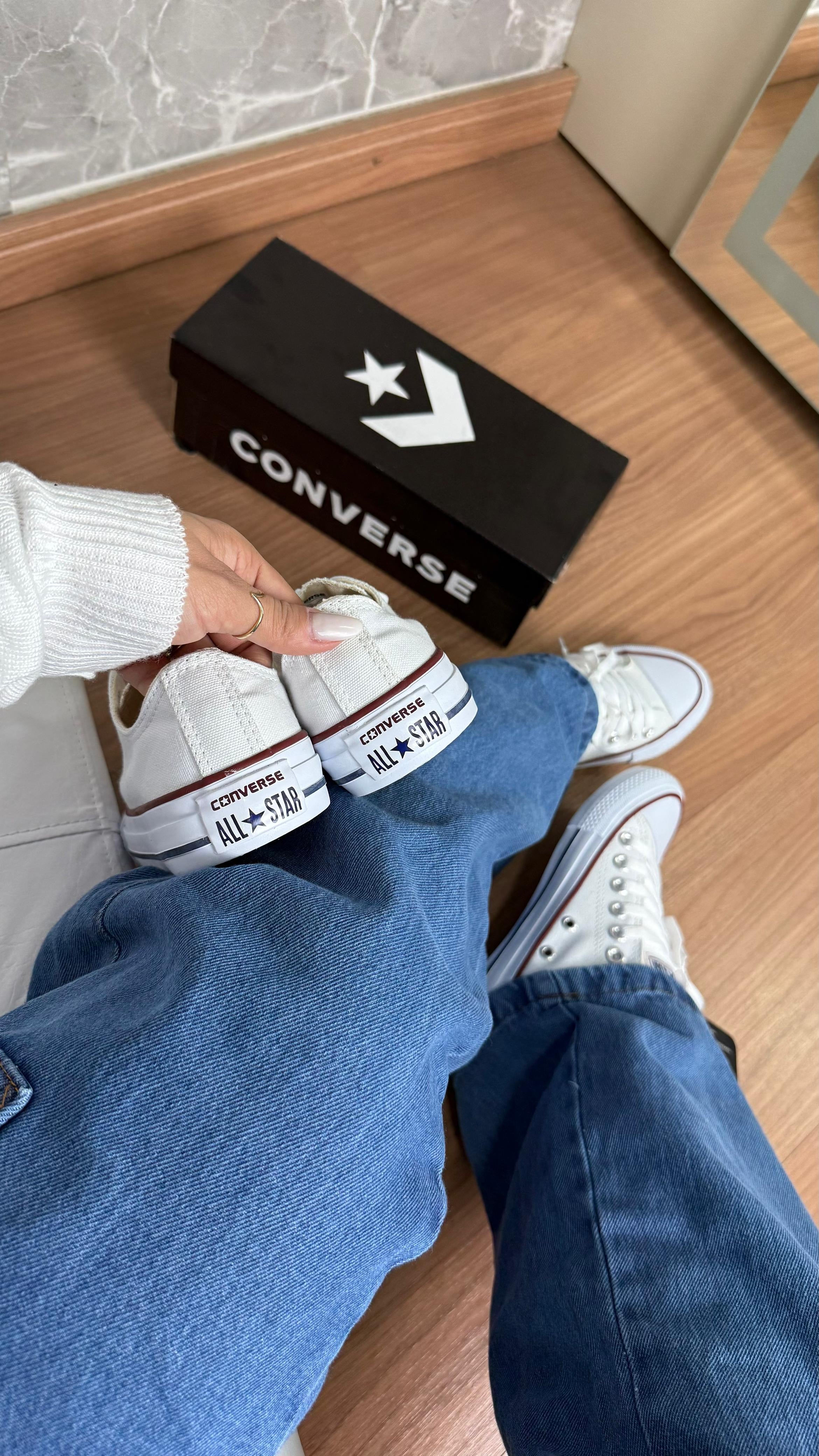 All star lona Branco