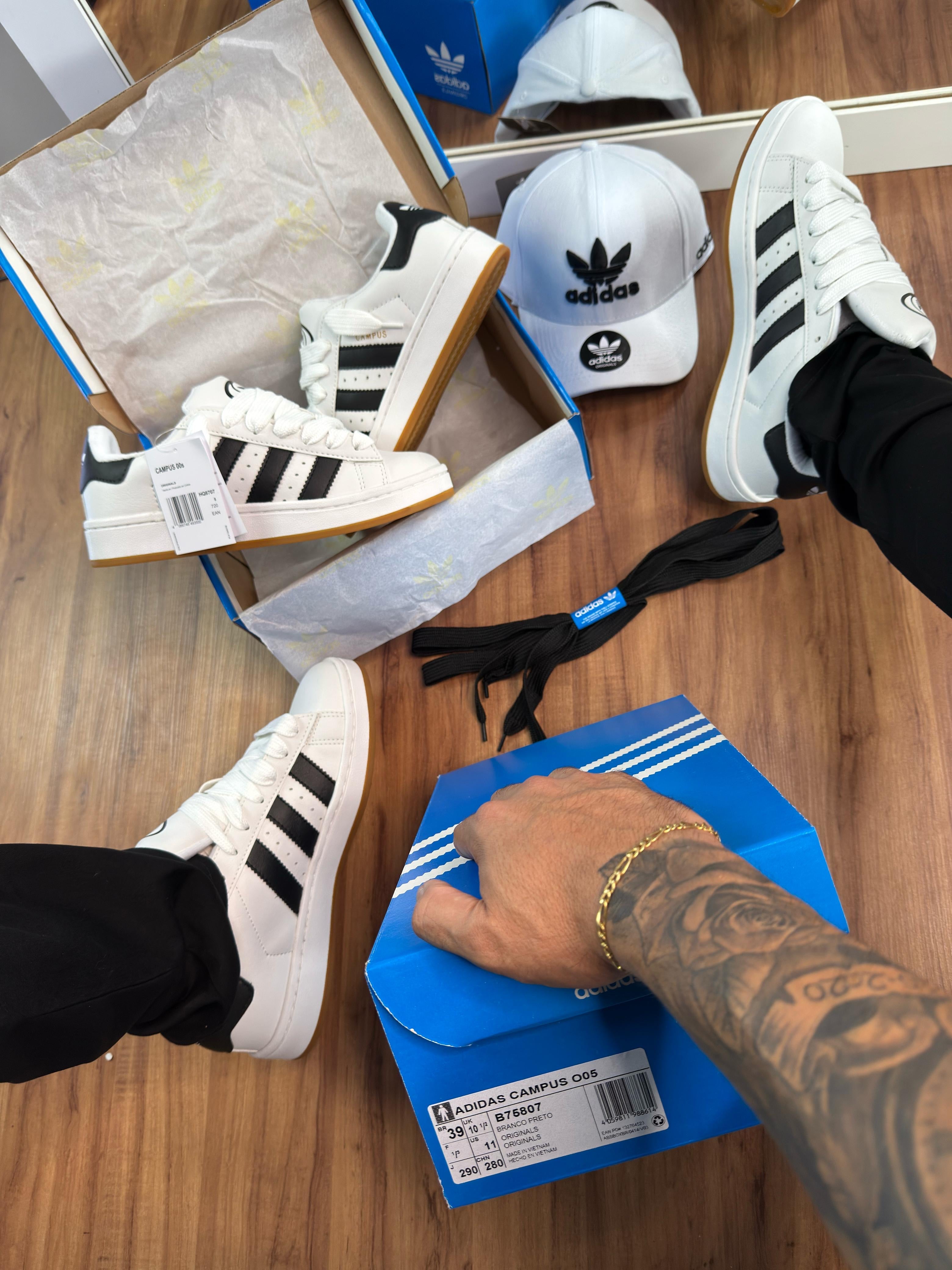 Adidas Campus Couro - Branco