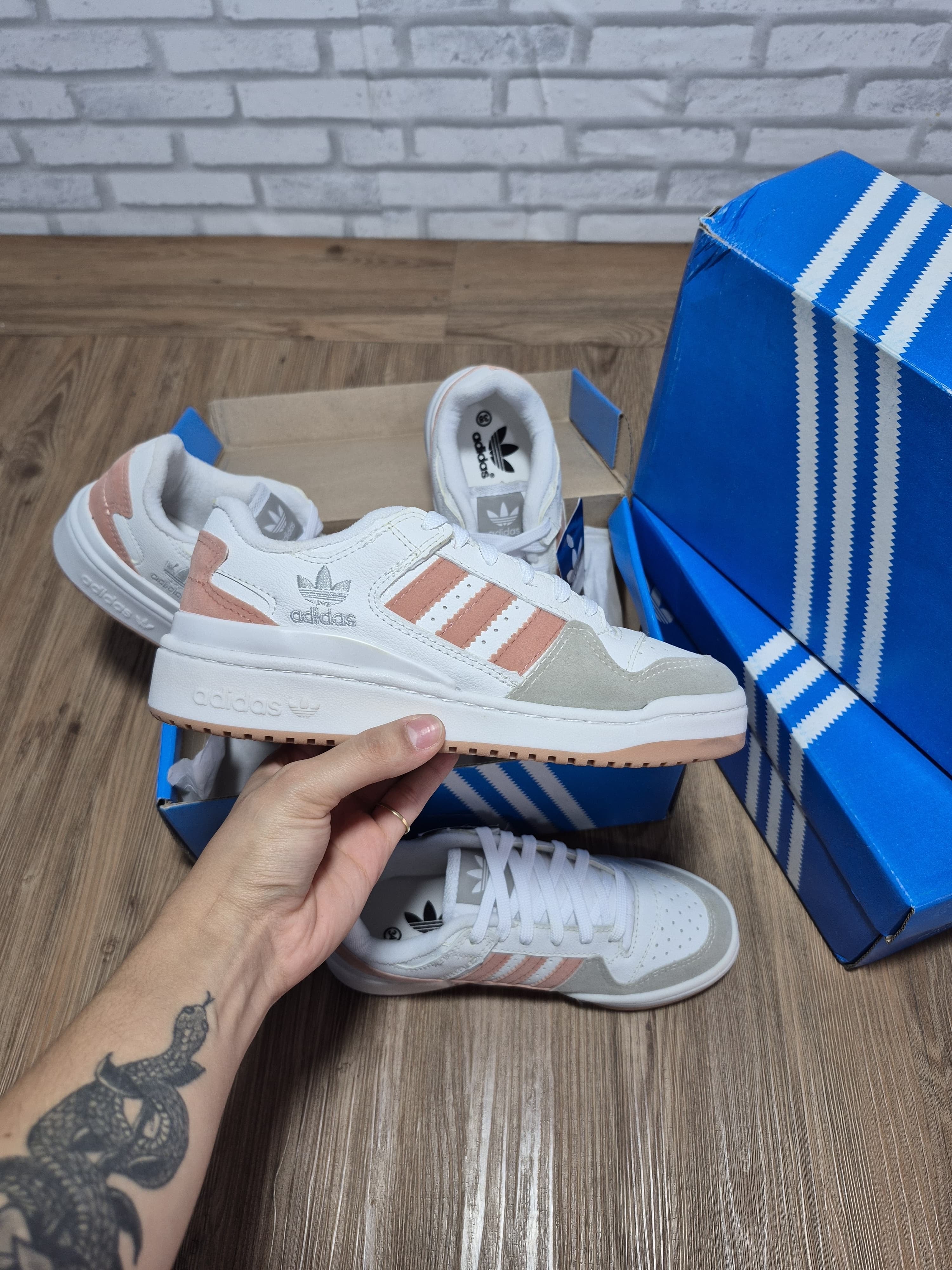 Adidas Fórum Low - Cinza/Rosa