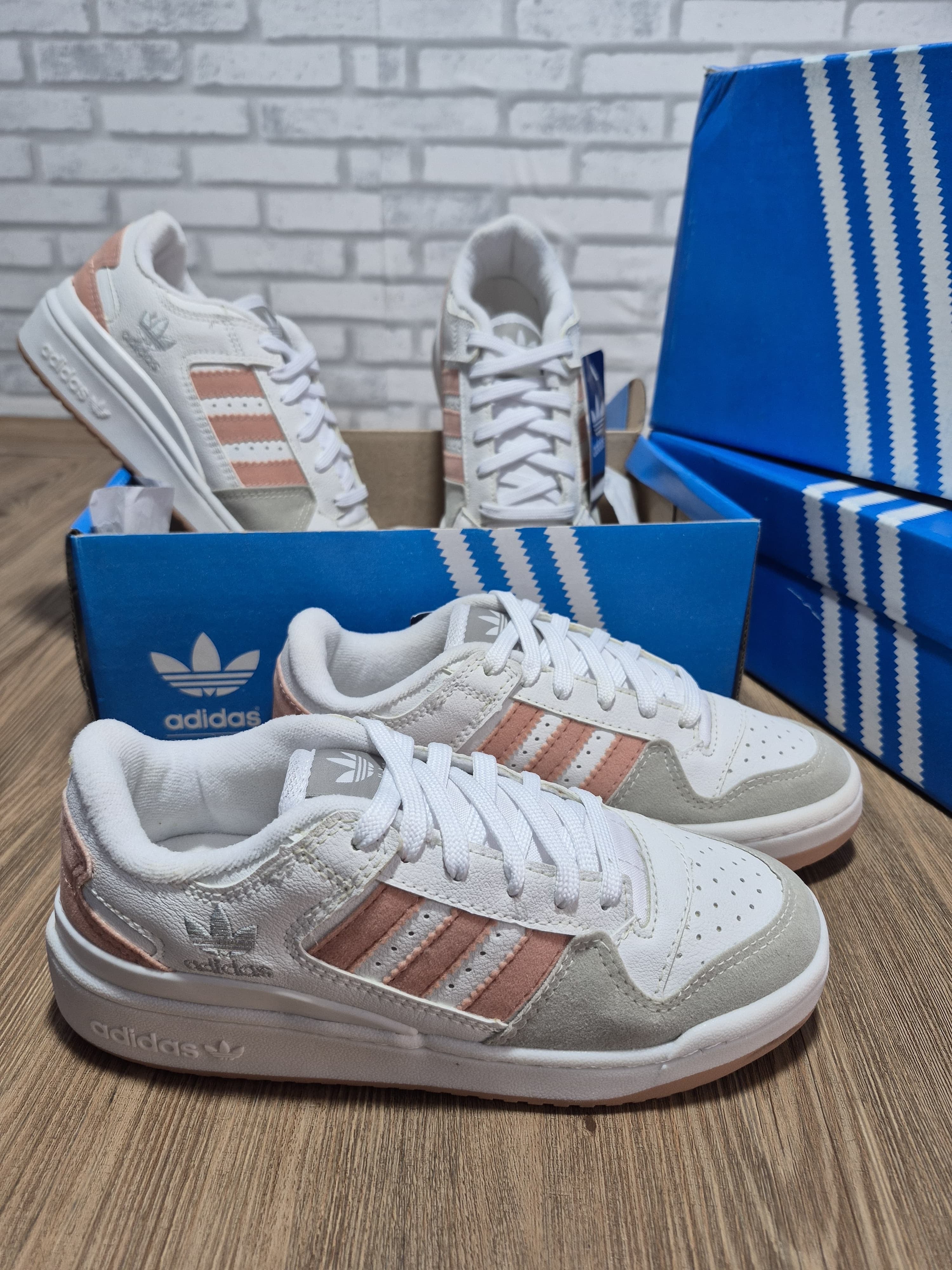 Adidas Fórum Low - Cinza/Rosa