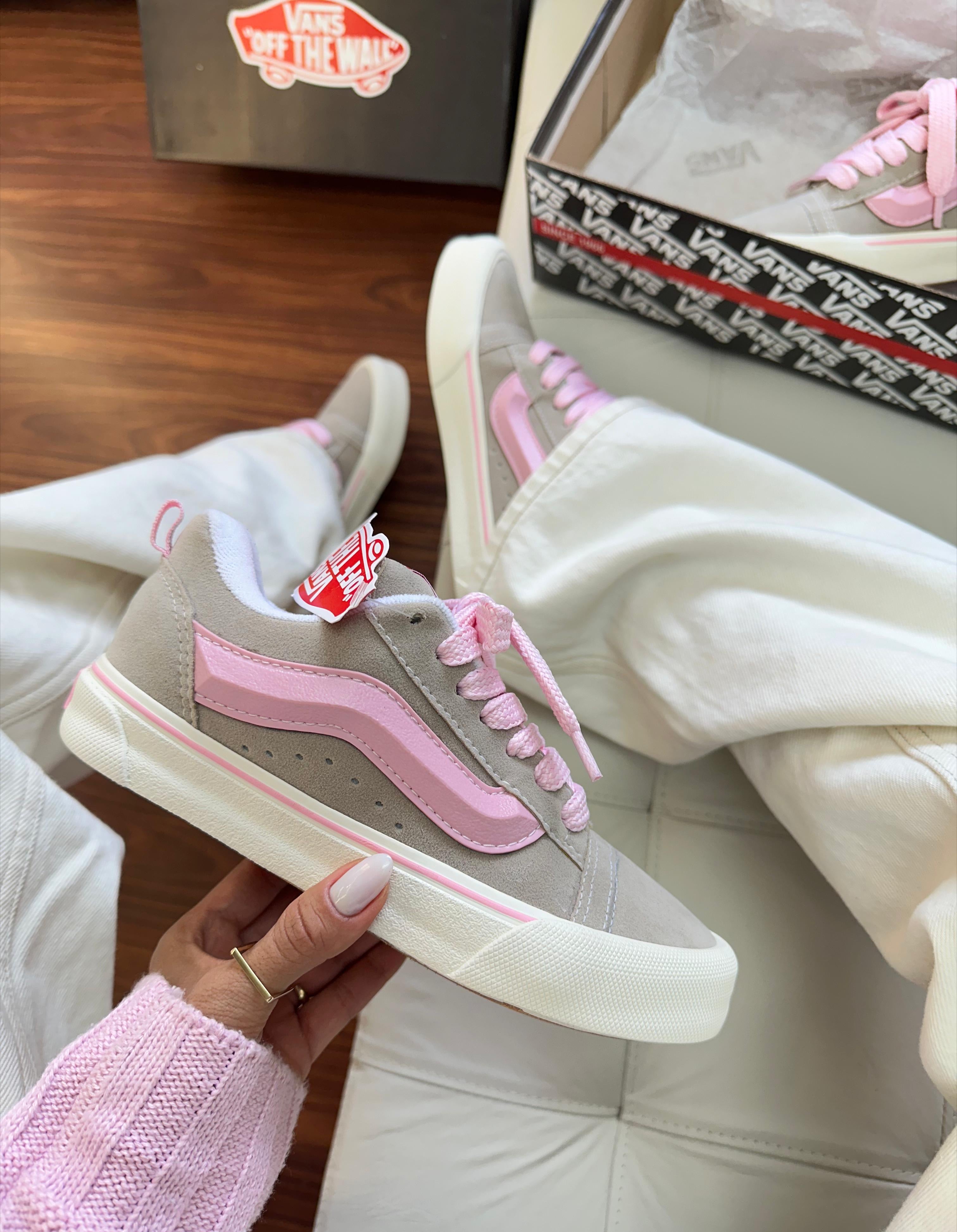 Vans Knu - Cinza e rosa