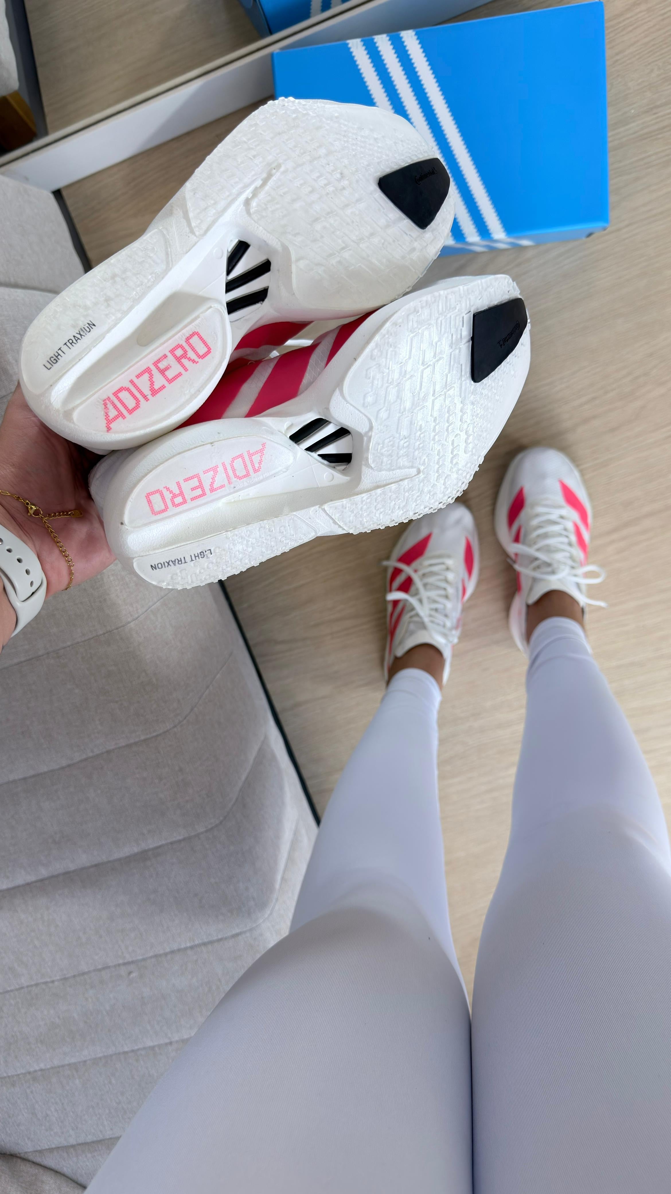 Adidas Adizero Evo - Branco/rosa
