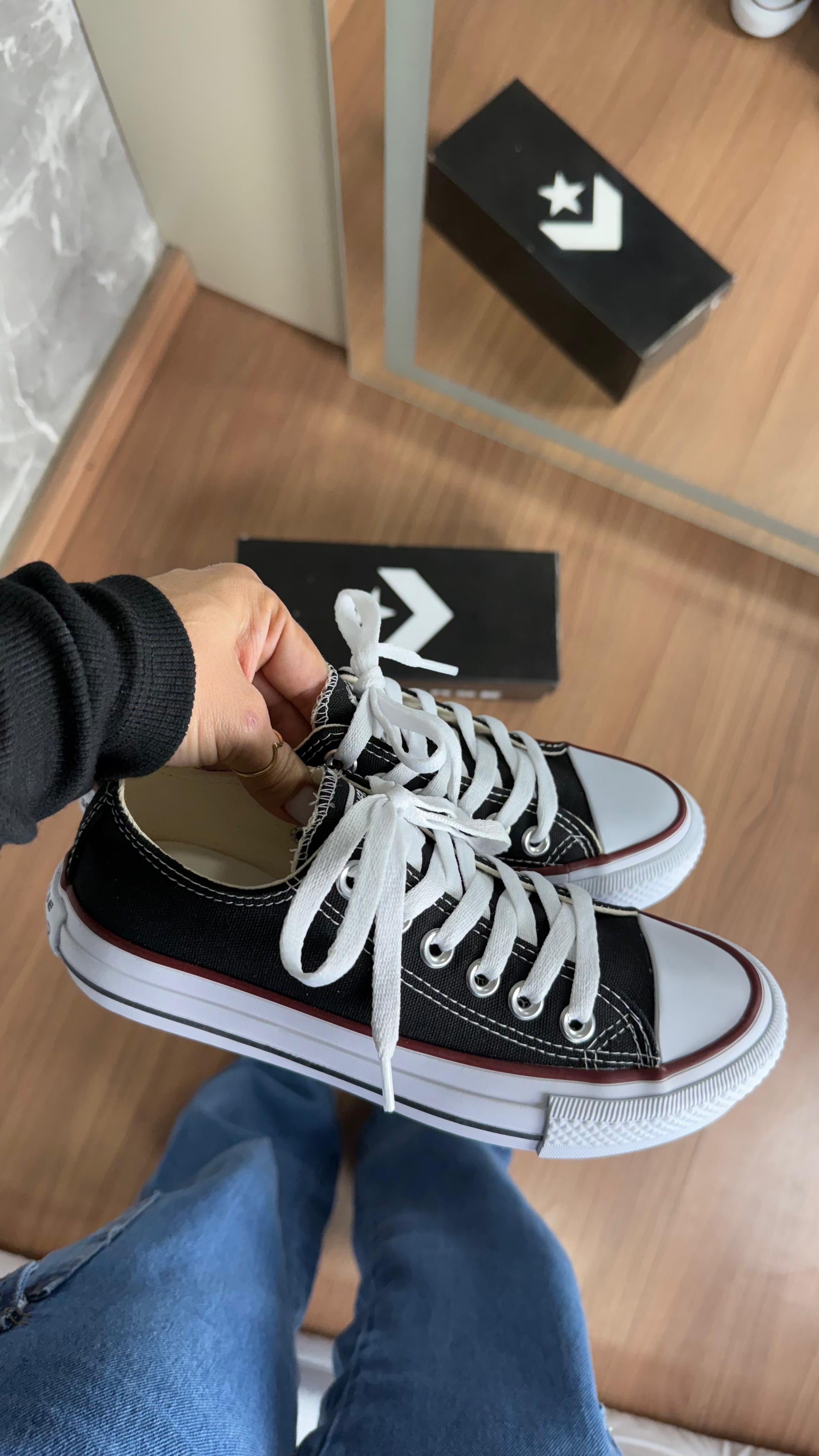 All star lona preto