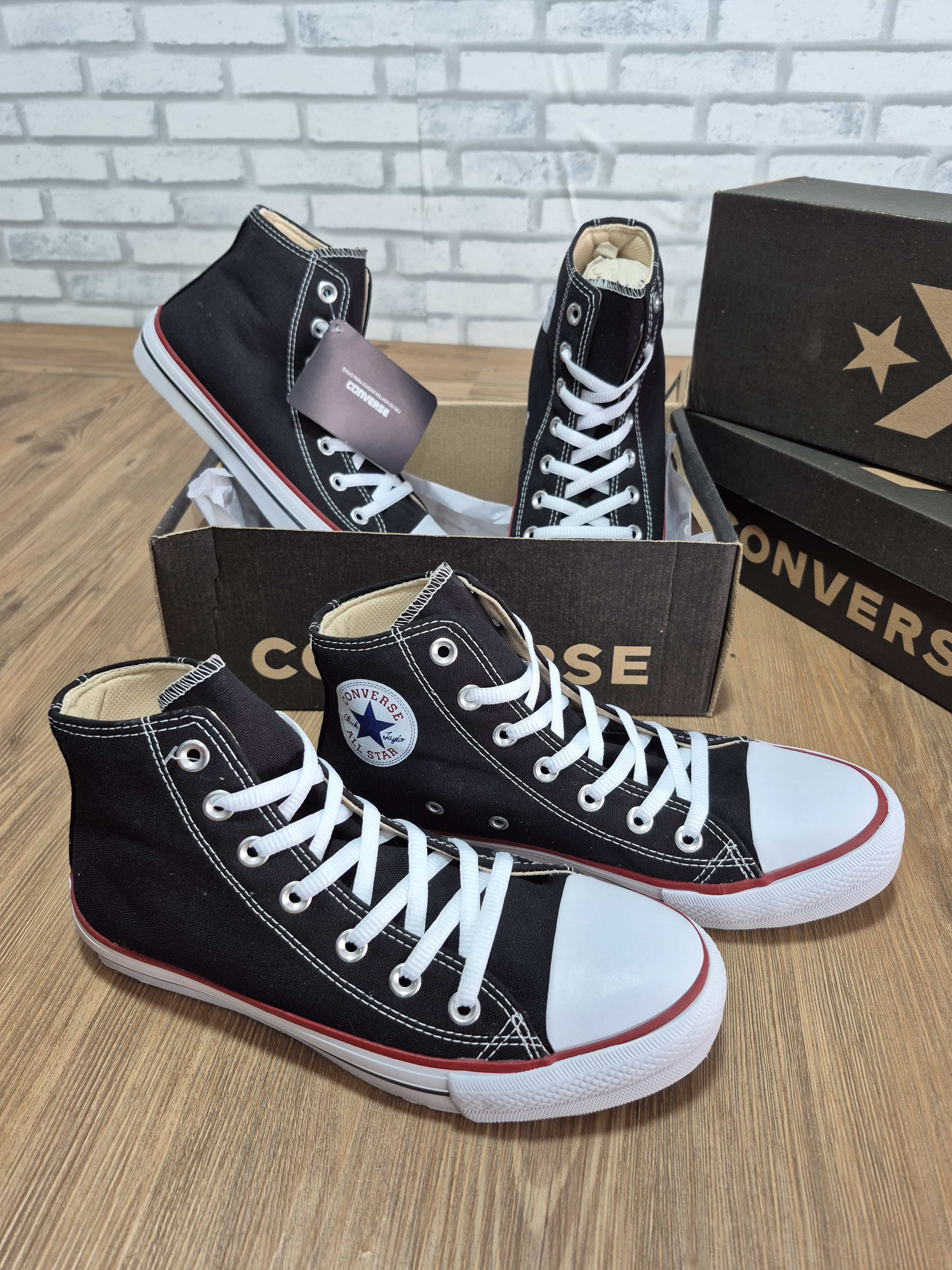All star botinha lona preto