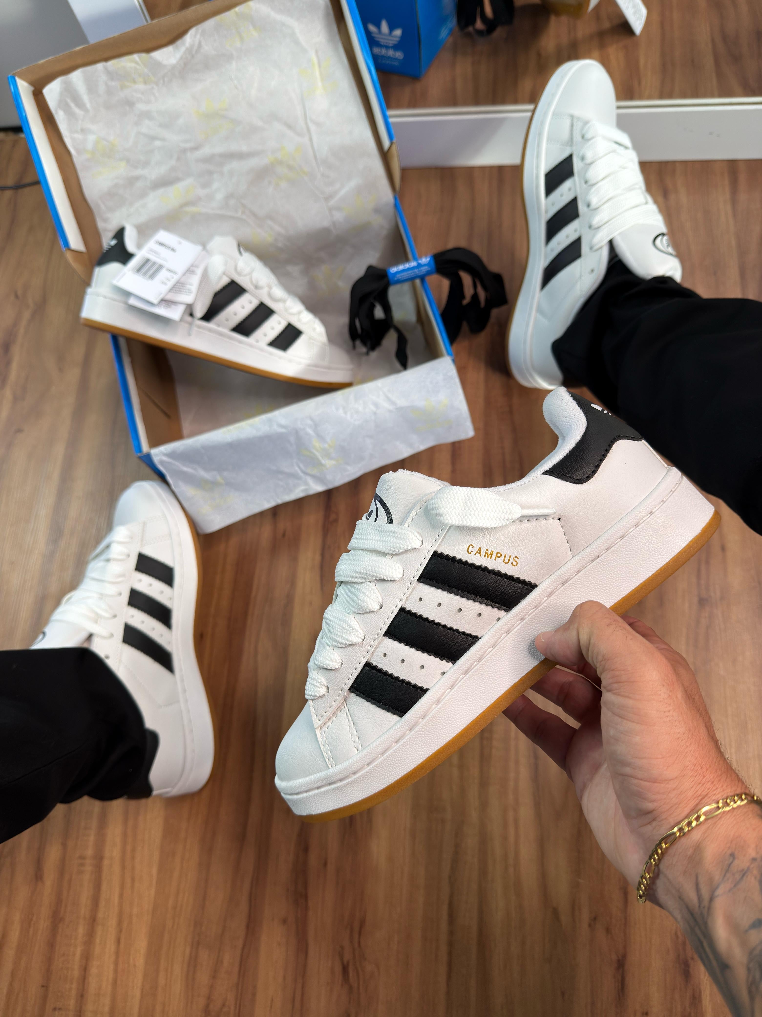 Adidas Campus Couro - Branco