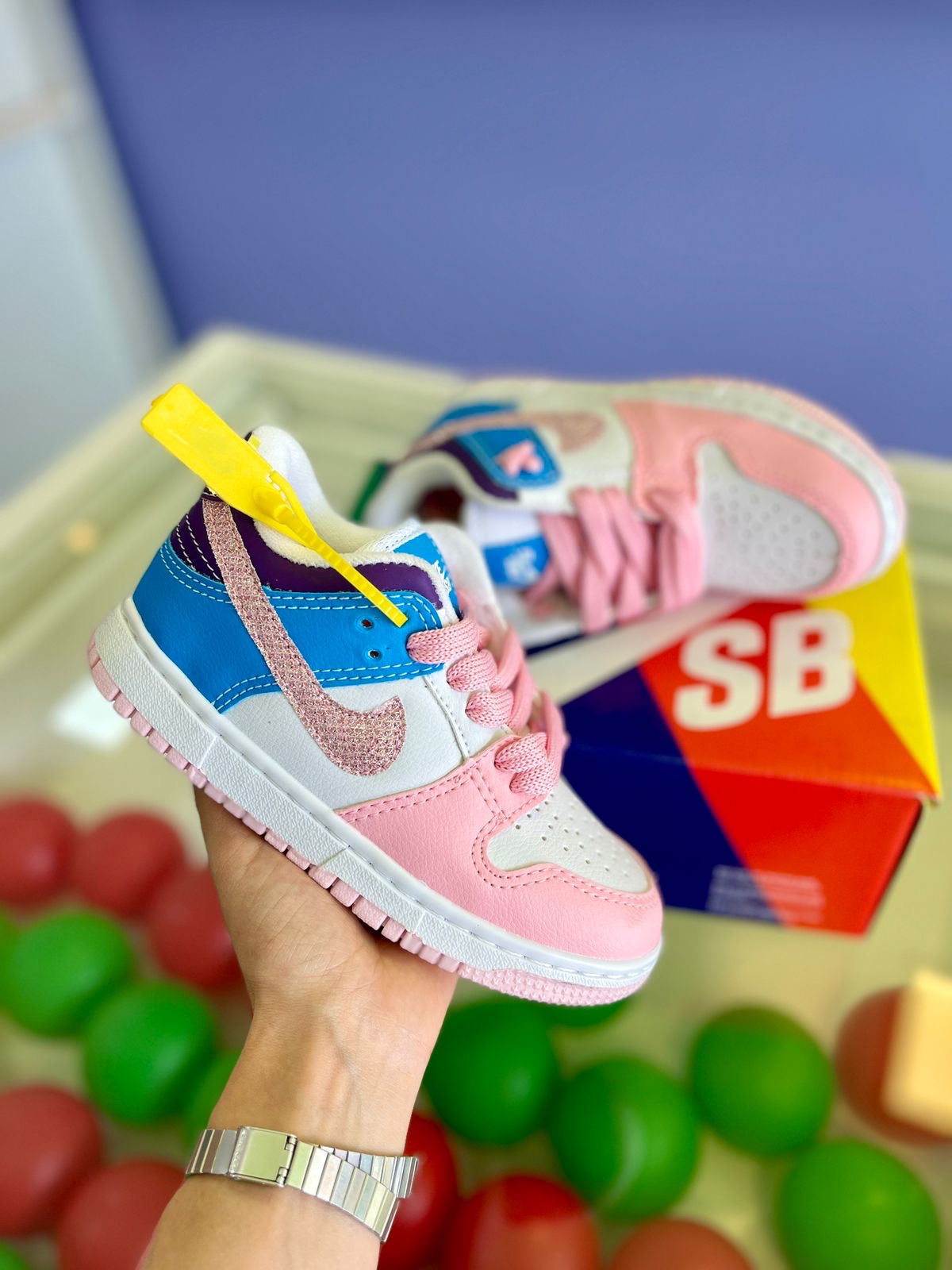 Nike dunk colorido - Infantil