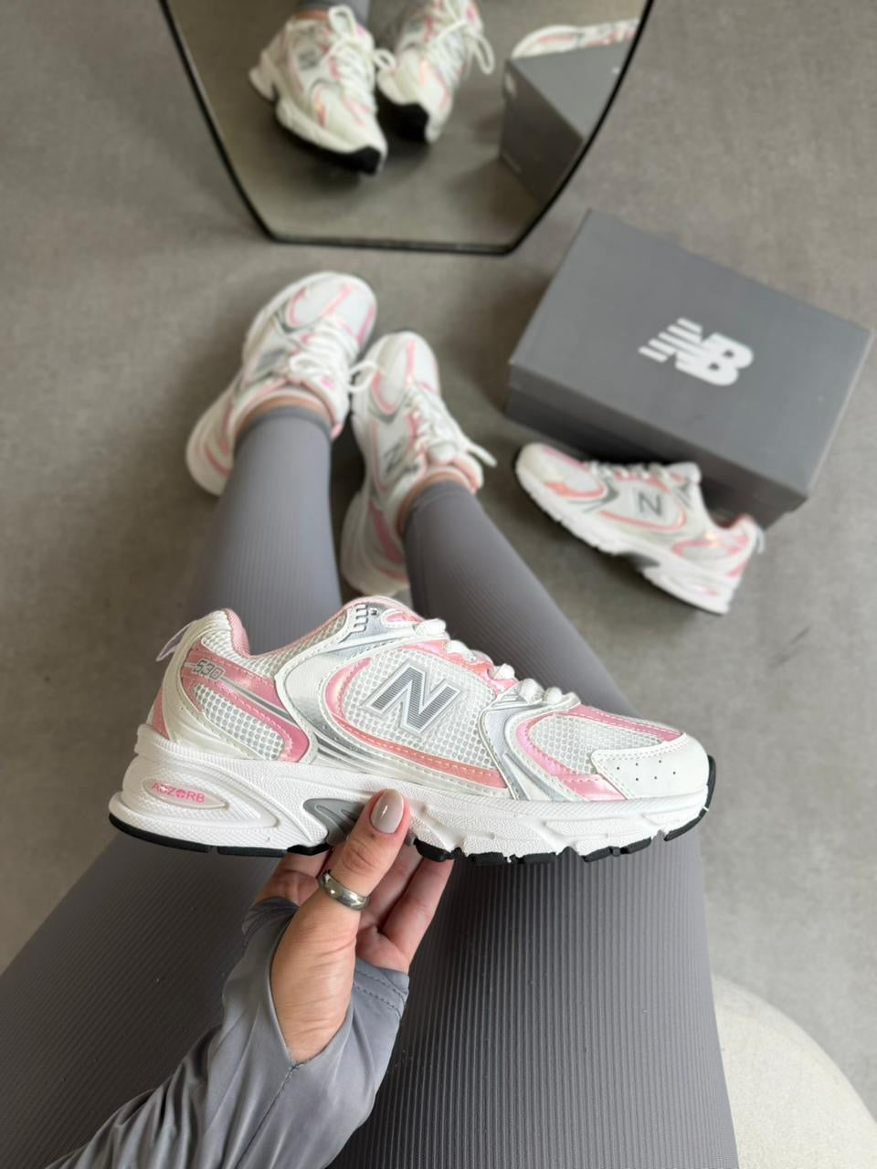 New balance 530 importado - Rosa