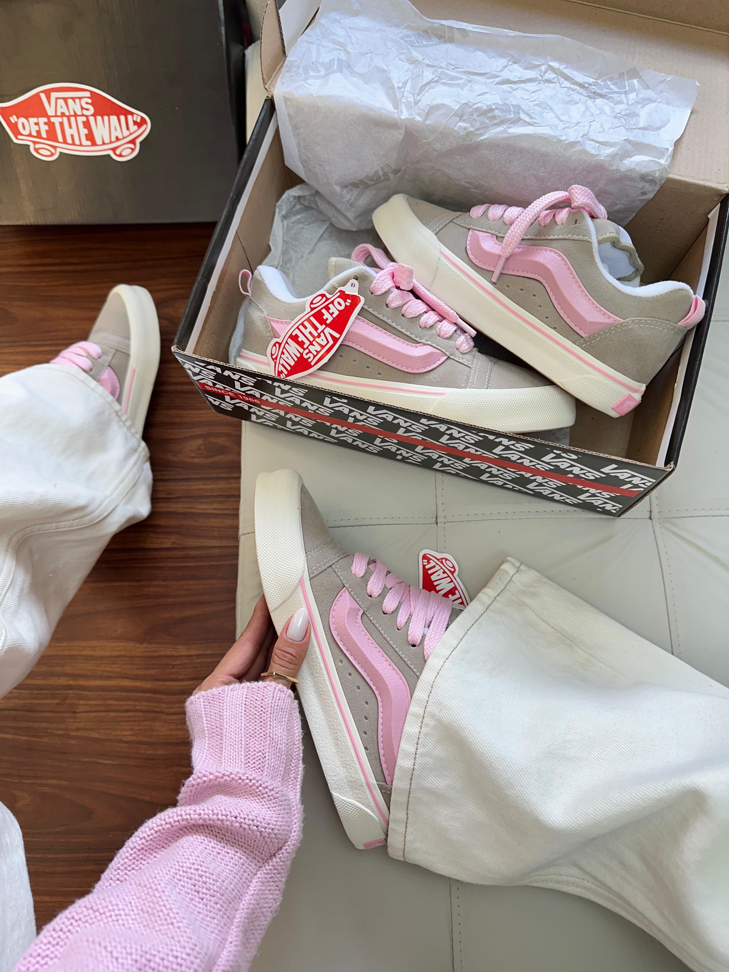 Vans Knu - Cinza e rosa