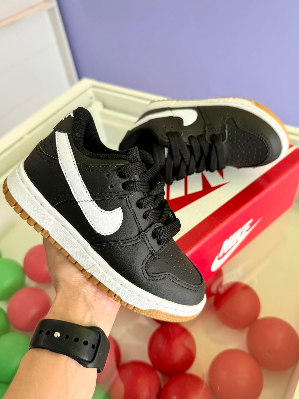 Nike Dunk preto - Infantil