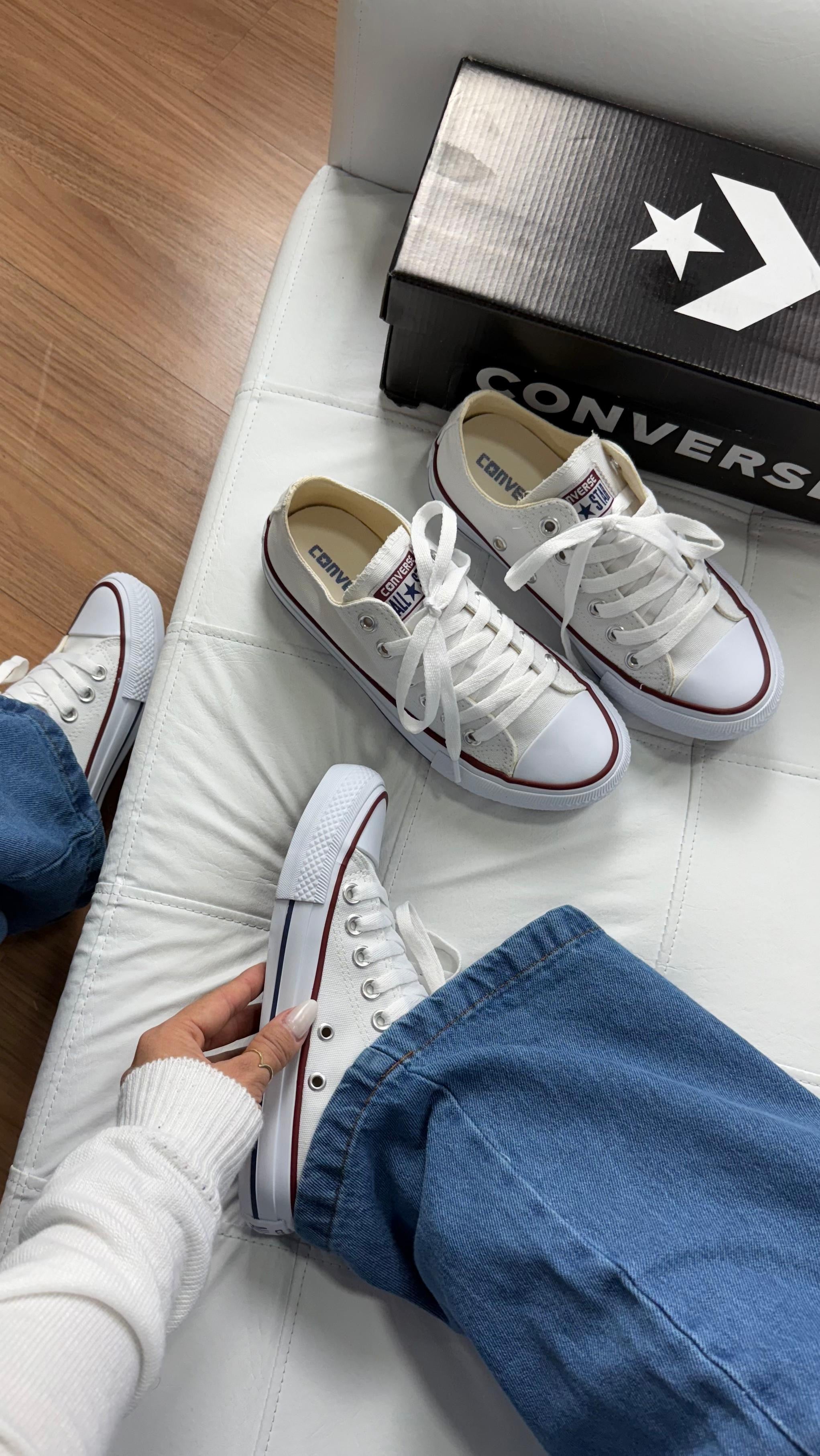 All star lona Branco