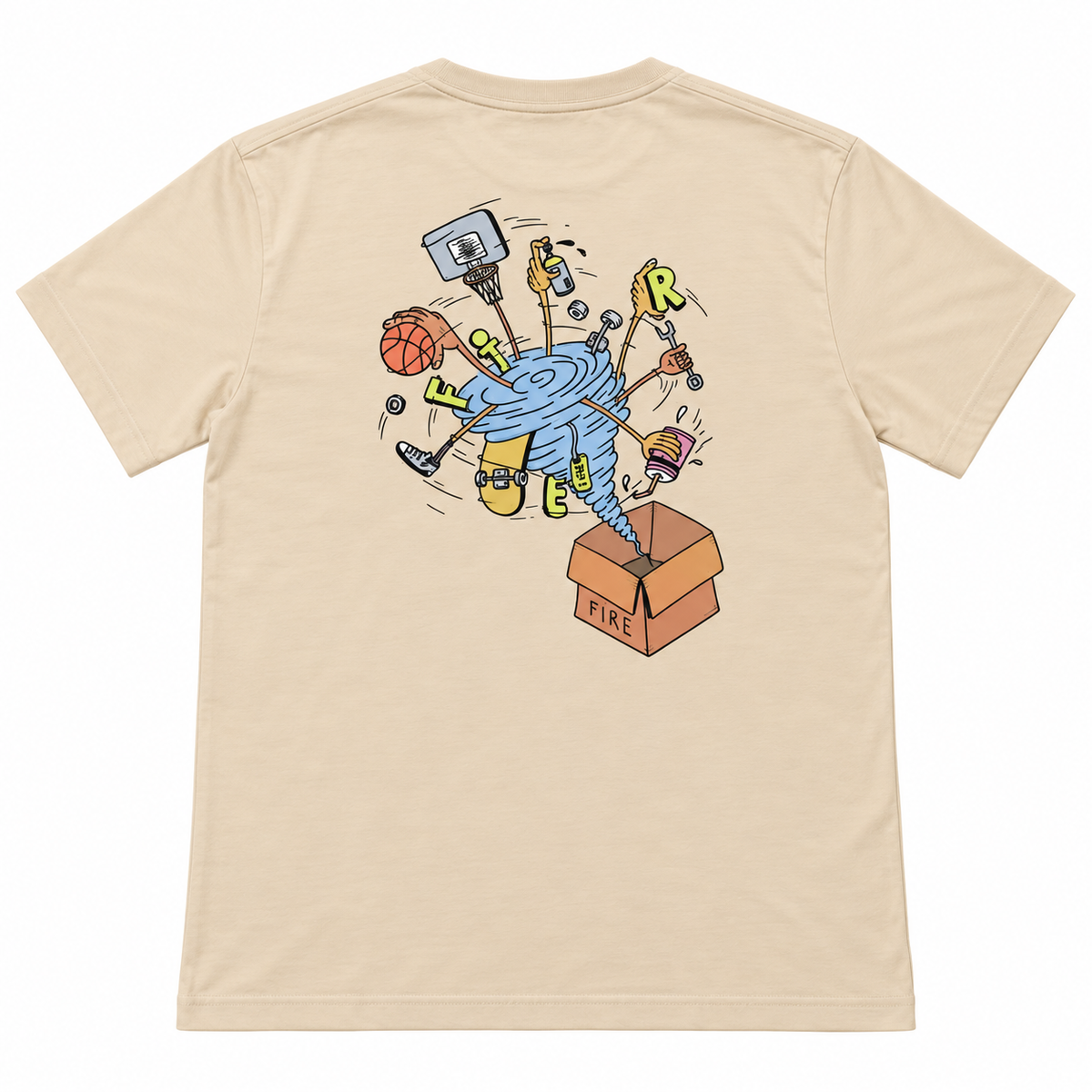 Camisa Fire Apparel - Bege