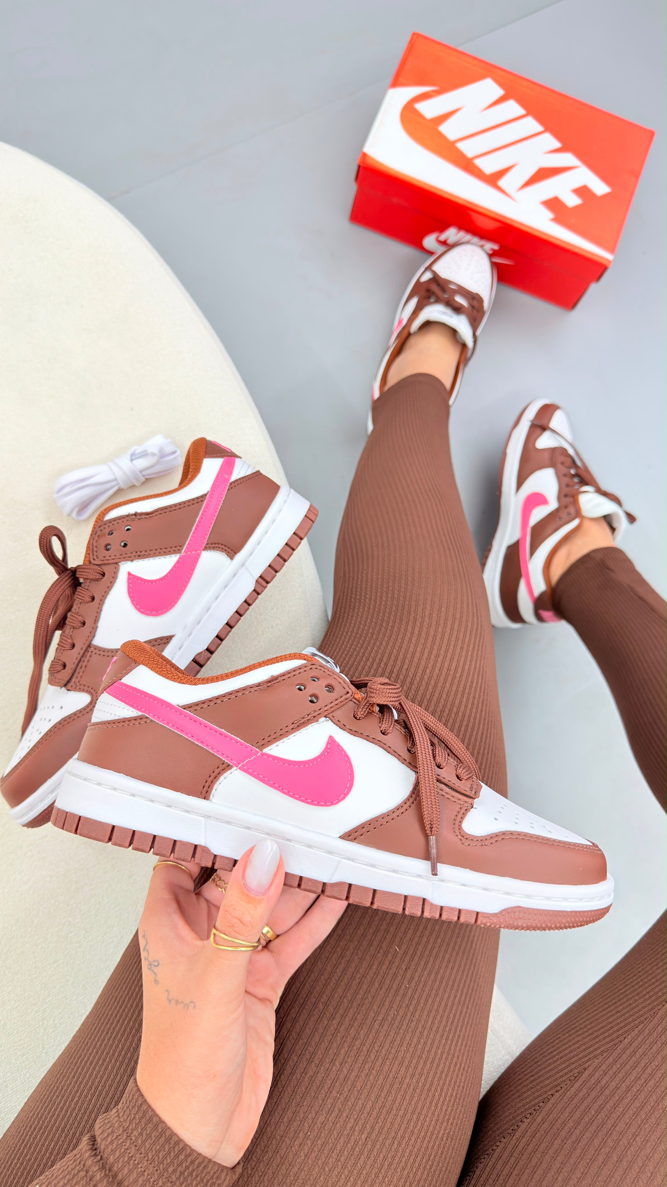 Nike Dunk Low - Pink/Marrom