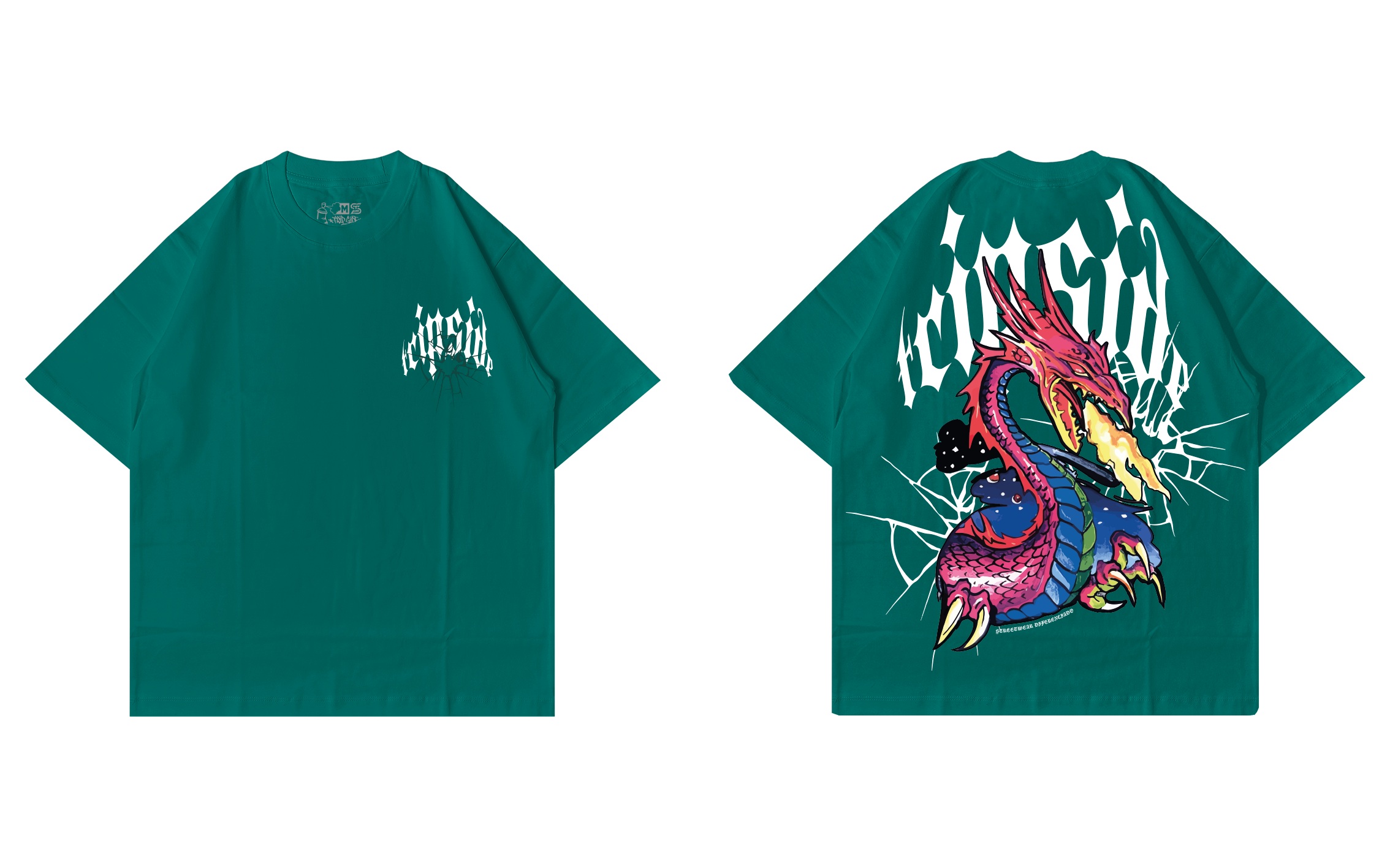 Camiseta Over Trip Side GG (Silk)