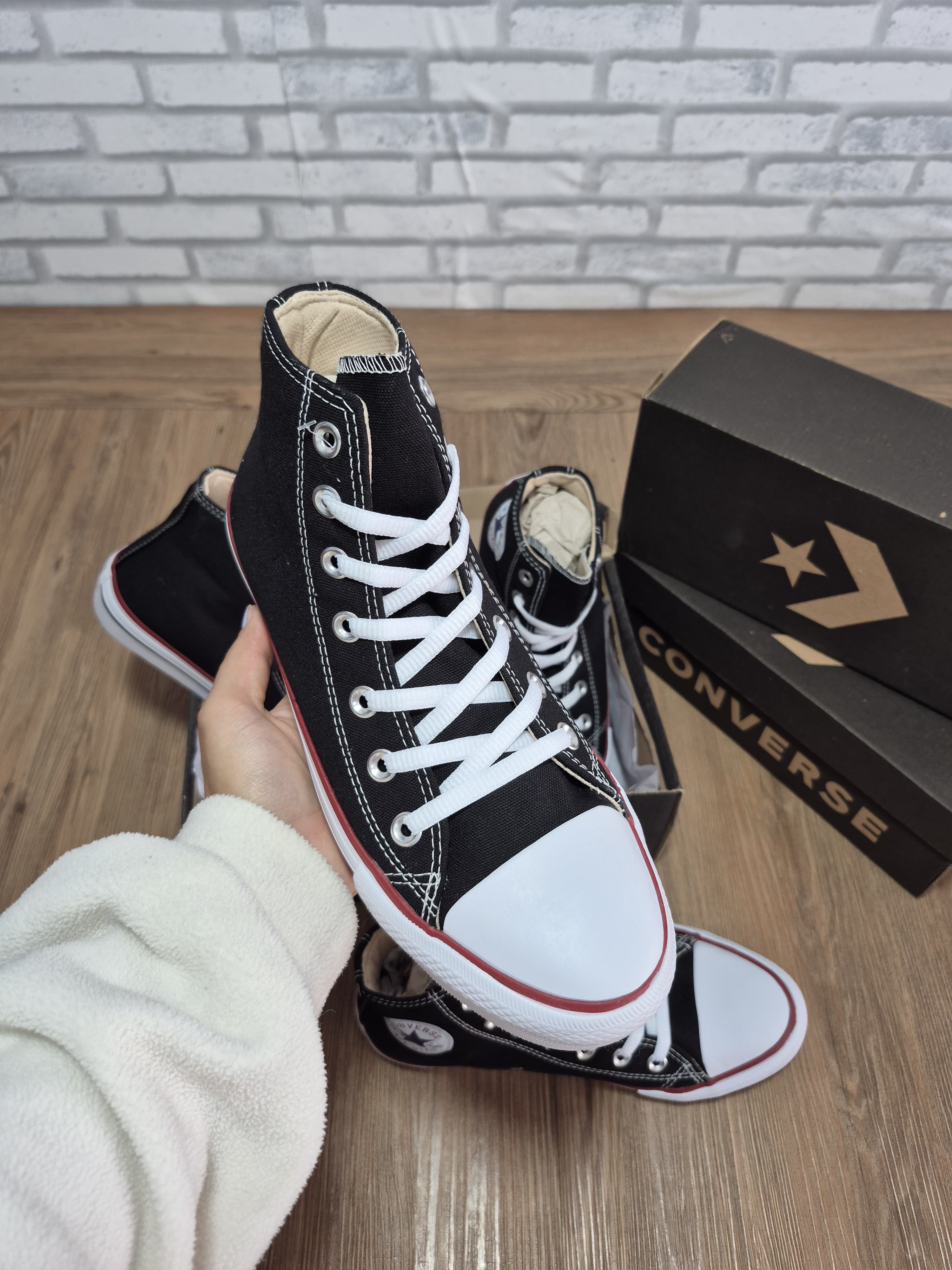 All star botinha lona preto