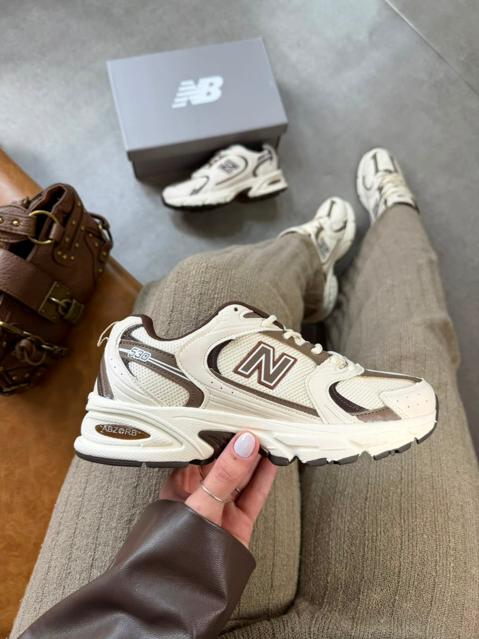 New balance 530 importado - Marrom