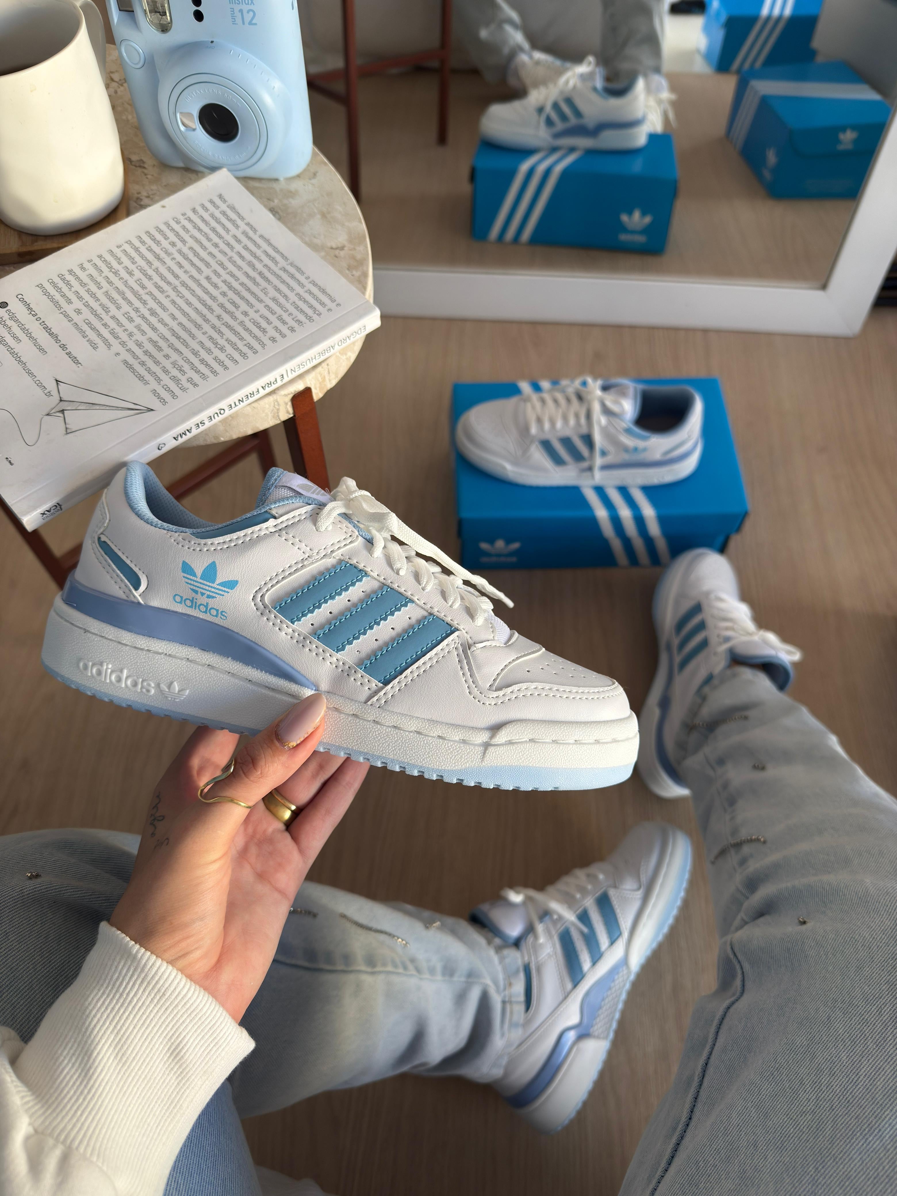 Adidas Fórum Low - Azul Bebê