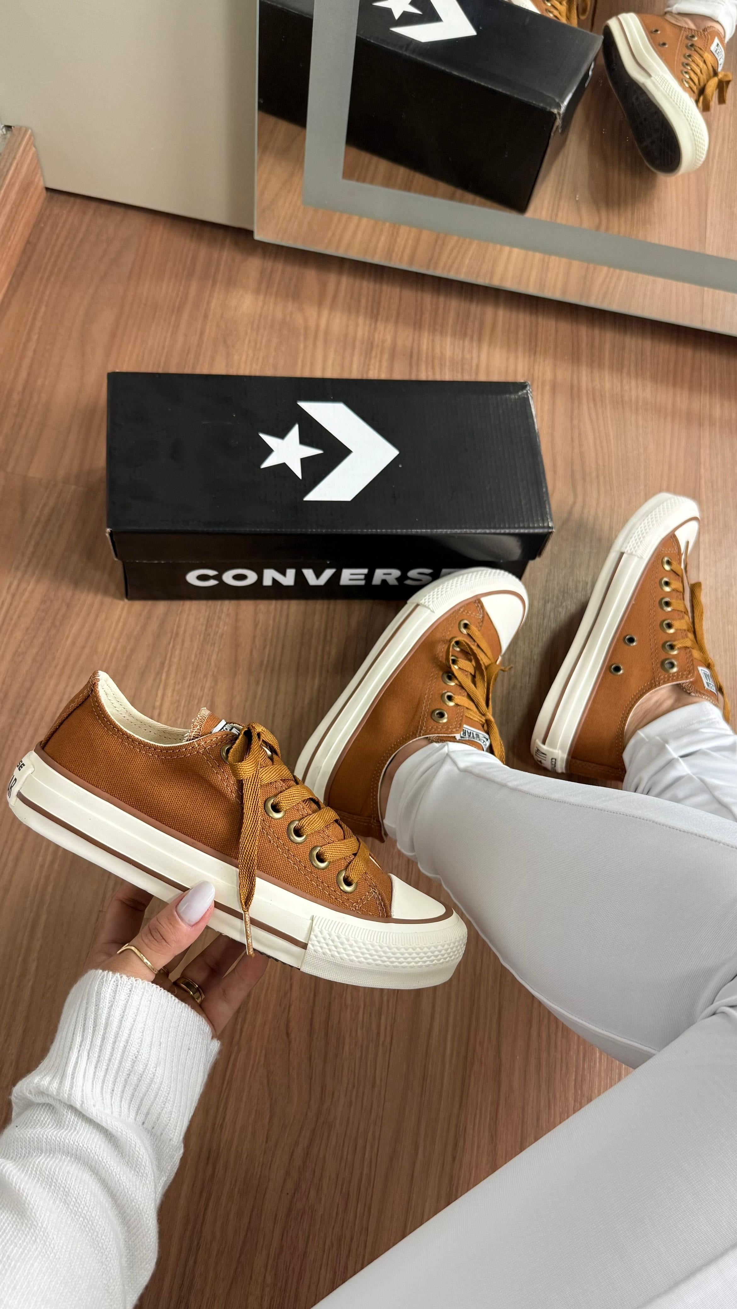 All star lona Caramelo