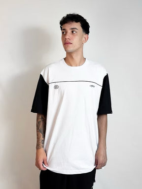 Camisa Oversized Bombeck - Branca/Preto