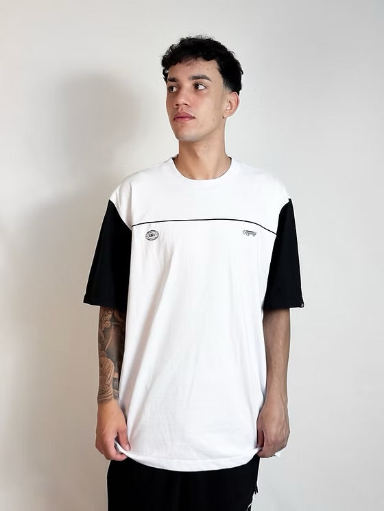 Camisa Oversized Bombeck - Branca/Preto